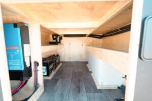 Maddox under-bed storage garage with the electrical system